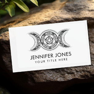 Triple Moon - Triple Goddess Ornament Business Card