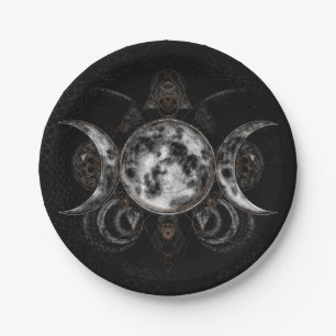 Triple Moon - Triple Goddess Paper Plate