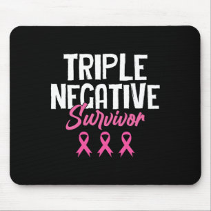 Triple Negative Survivor Breast Cancer Awareness P Mouse Pad