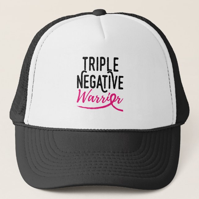Triple Negative Survivor Breast Cancer Awareness Trucker Hat (Front)