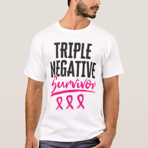 Triple Negative Survivor Tnbc Breast Cancer Awaren T-Shirt