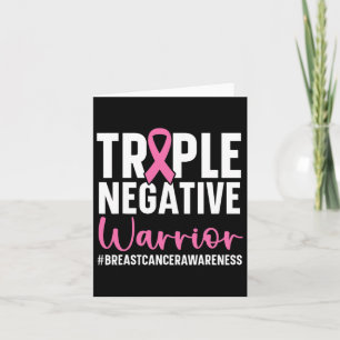 Triple Negative Warrior Breast Cancer Awareness Pi Card