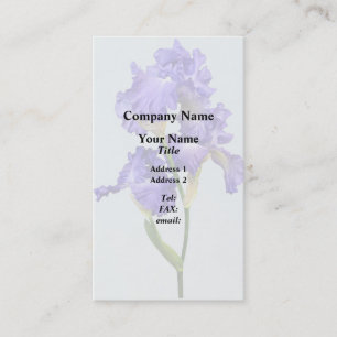 Triple Purple Iris Business Card