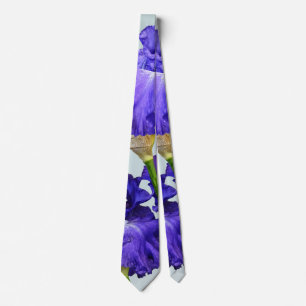 Triple Purple Iris Tie