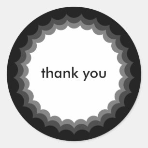 Triple Scalloped Edges Sticker