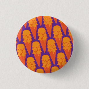 Triple Scoops of Ice Cream Bright Button