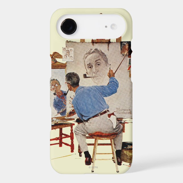 Triple Self-Portrait Case-Mate iPhone Case (Back)