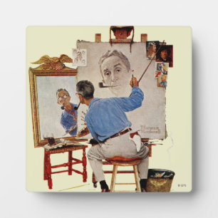 Triple Self-Portrait Plaque