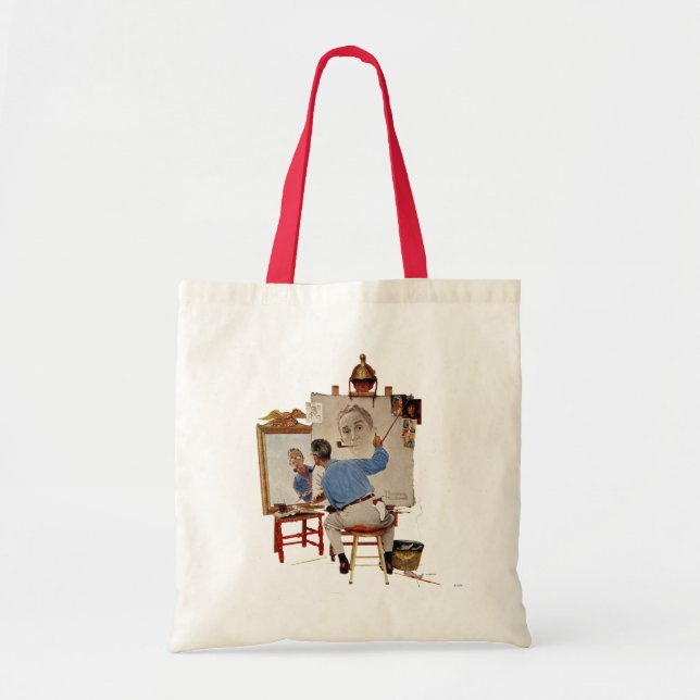 Triple Self-Portrait Tote Bag (Front)