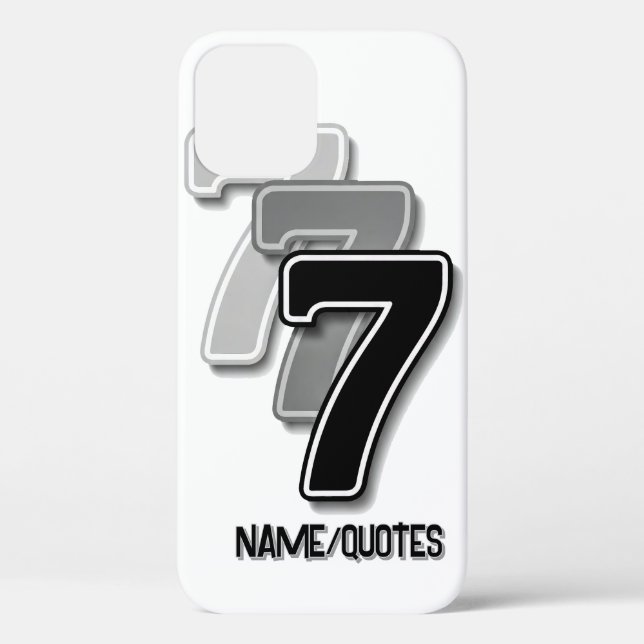 Triple Seven Graphic – Minimalist Modern Art Case-Mate iPhone Case (Back)