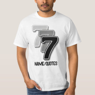 Triple Seven Graphic – Minimalist Modern Art T-Shirt