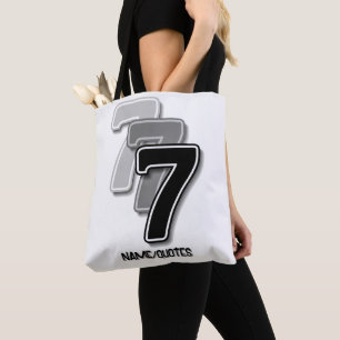 Triple Seven Graphic – Minimalist Modern Art Tote Bag