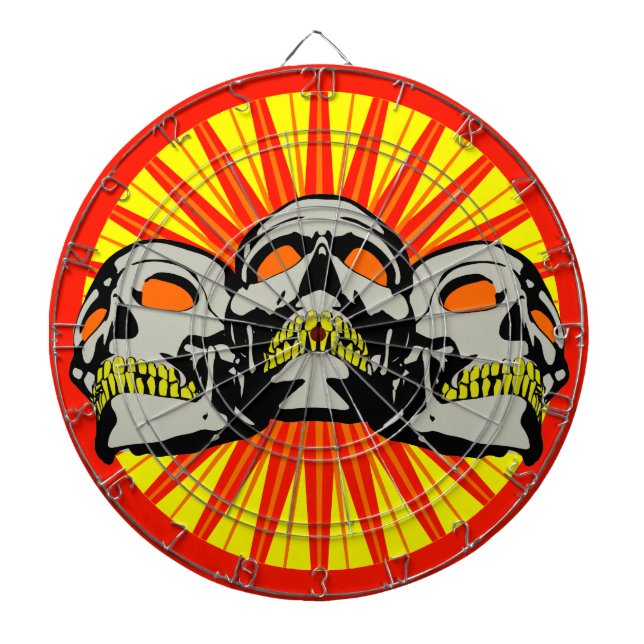 Triple Skulls Dartboard (Front)