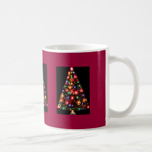 Triple Sparkly Christmas Tree  Mug