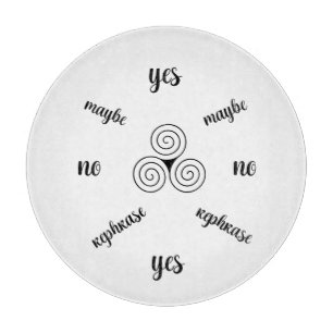 triple spiral pendulum board glass board