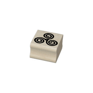 Triple Spiral Stamp
