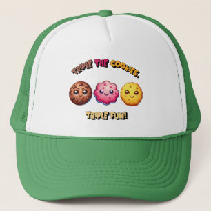 Triple the Cookies, Triple Fun! Trucker Hat