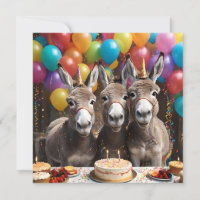Triple the Joy: A Donkey Triplets' Birthday Bash