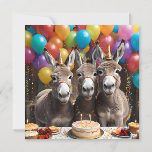 Triple the Joy: A Donkey Triplets' Birthday Bash Save The Date