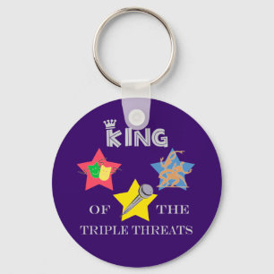Triple Threat King Keychain