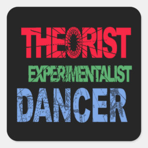 Triple Threat Square Sticker