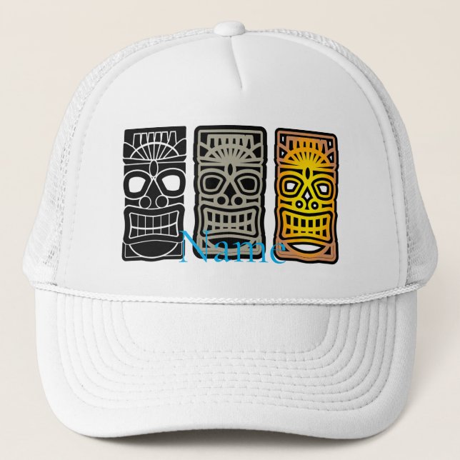 Triple Tiki Sculptures Thunder_Cove Trucker Hat (Front)