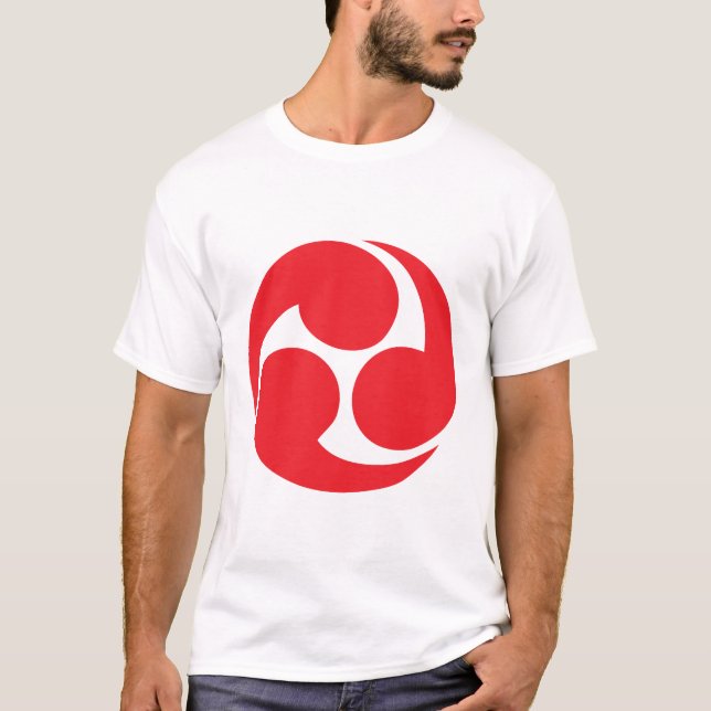 Triple tomoe (red) T-Shirt (Front)
