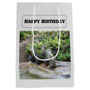 **"Triple Trouble: The Adventures of Otter Triplet Medium Gift Bag