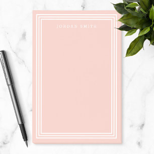 Triple White Border with EDITABLE BACKGROUND COLOR Post-it Notes