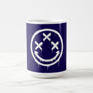 Triple X-Eyed Graffiti Smile Coffee Mug