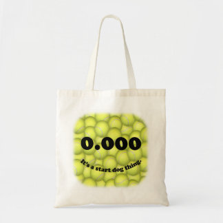 Triple Zero, 0.000, Flyball Budget Tote Bag