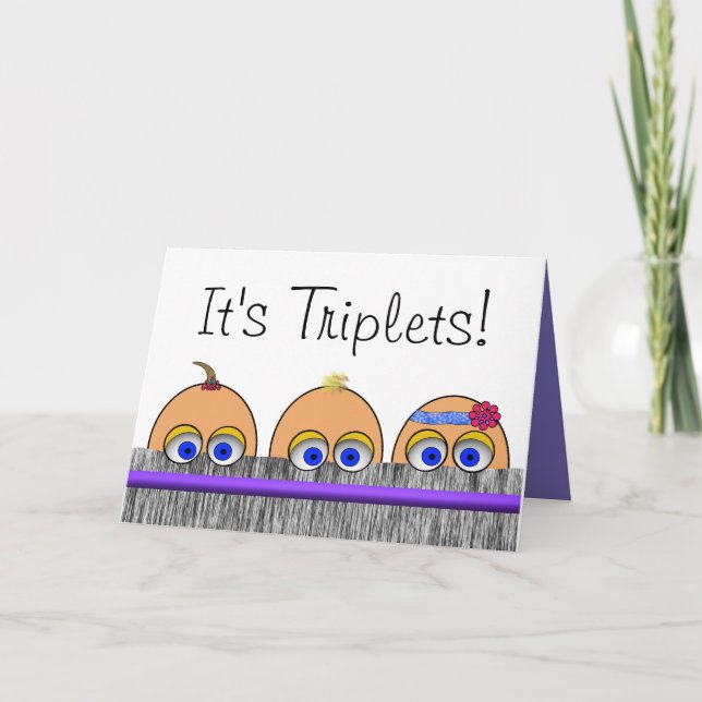 Triplet greeting card (Front)