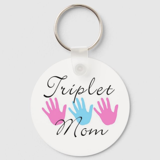 triplet mum key chain (Front)