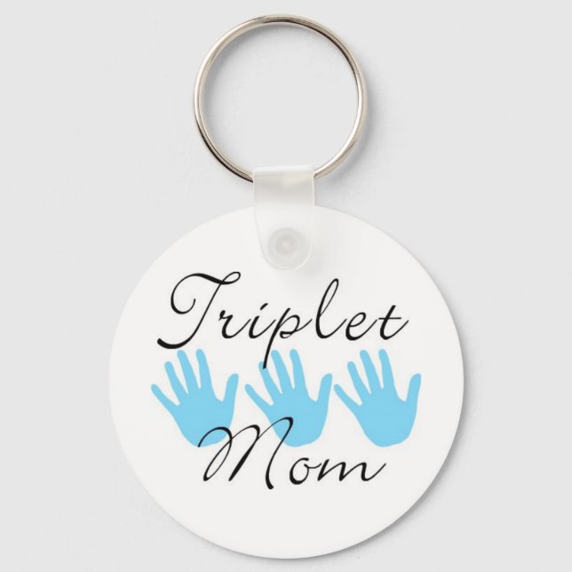 triplet mum keychain (Front)
