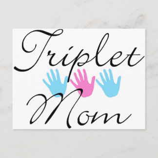 triplet mum postcard