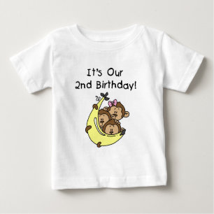 Triplets 2nd - Two Boys/ One Girl Tshirts