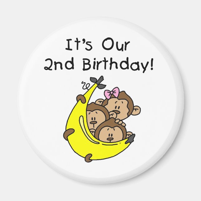 Triplets 2nd - Two Boys/ One Girl Tshirts Magnet (Front)