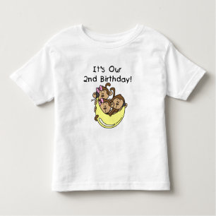 Triplets 2nd - Two Girls and a Boy Toddler T-Shirt