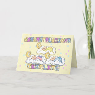 Triplets, Congratulations Birth Of Triplets - Thre Card