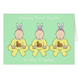 Triplets First Easter