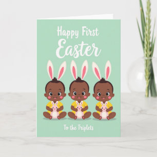 Triplets First Easter Card