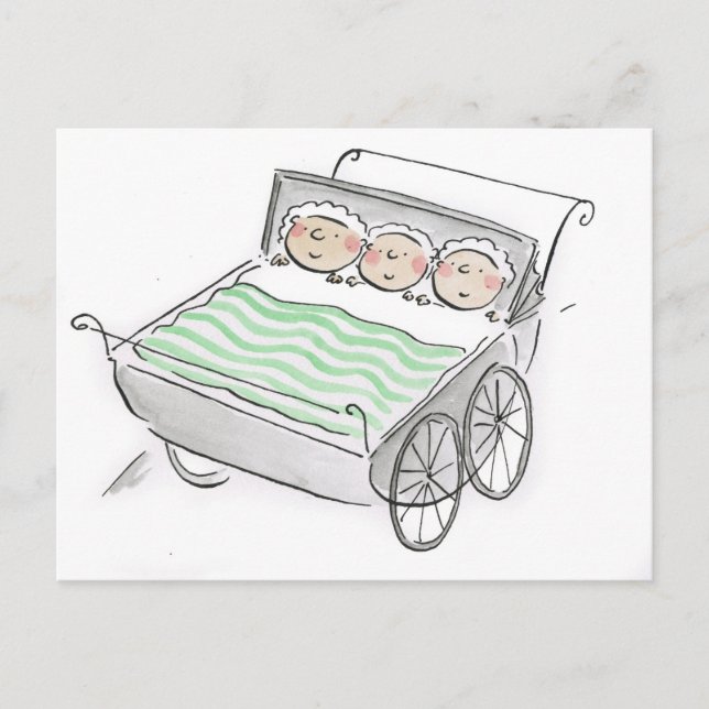 Triplets Postcard (Front)