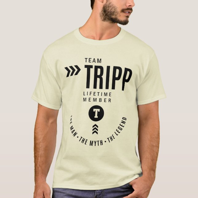 Tripp Personalised Name Birthday Gift T-Shirt (Front)