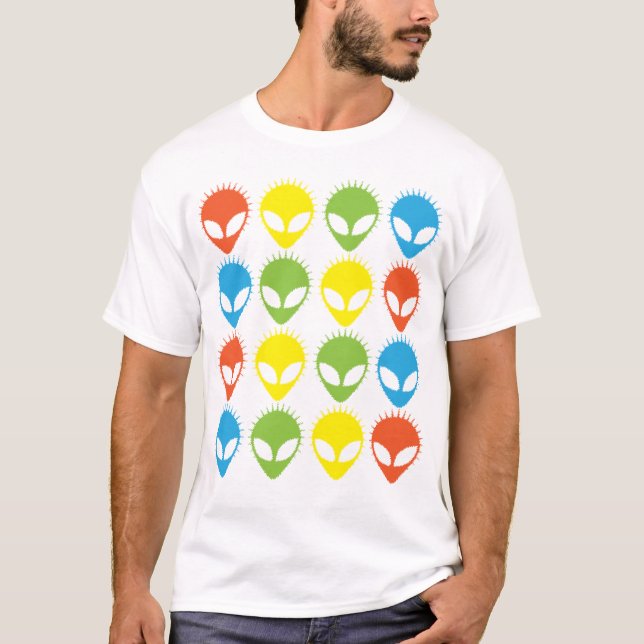 trippie alien hippy abduction funny crazy tee (Front)