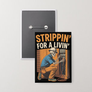 Trippin' for A Livin' Funny Skeleton Electrician