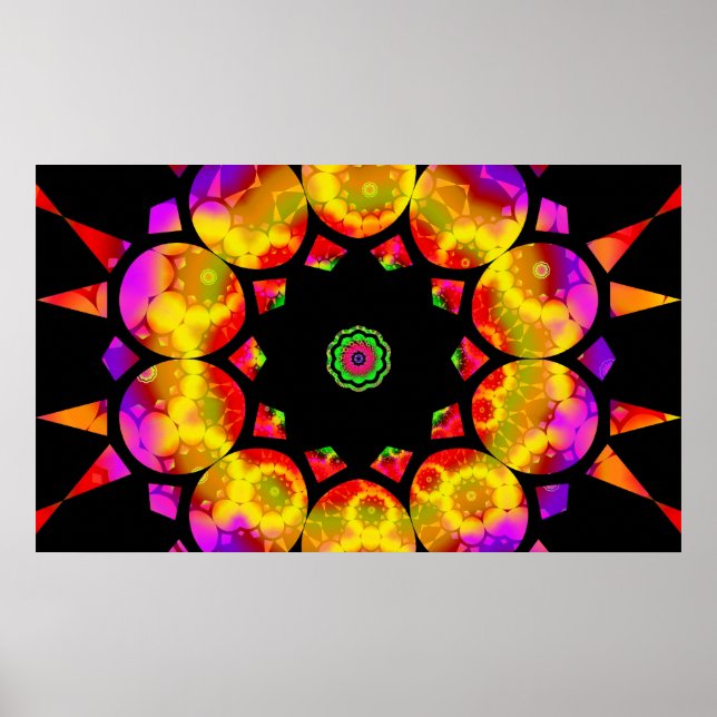 Trippin Kaleidoscope Poster (Front)