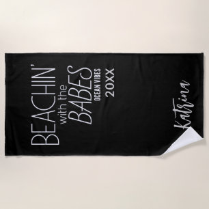 Trippin With The Girls Personalised Beach Towel