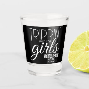 Trippin' with the Girls Personalised Shot Glass