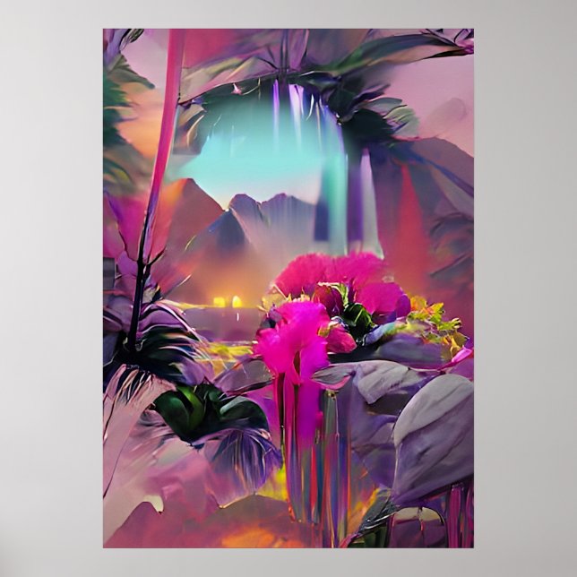 Tripping Balls Art - Psychedelic Places Poster (Front)