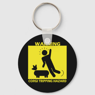 Tripping Hazard - Corgi Key Ring